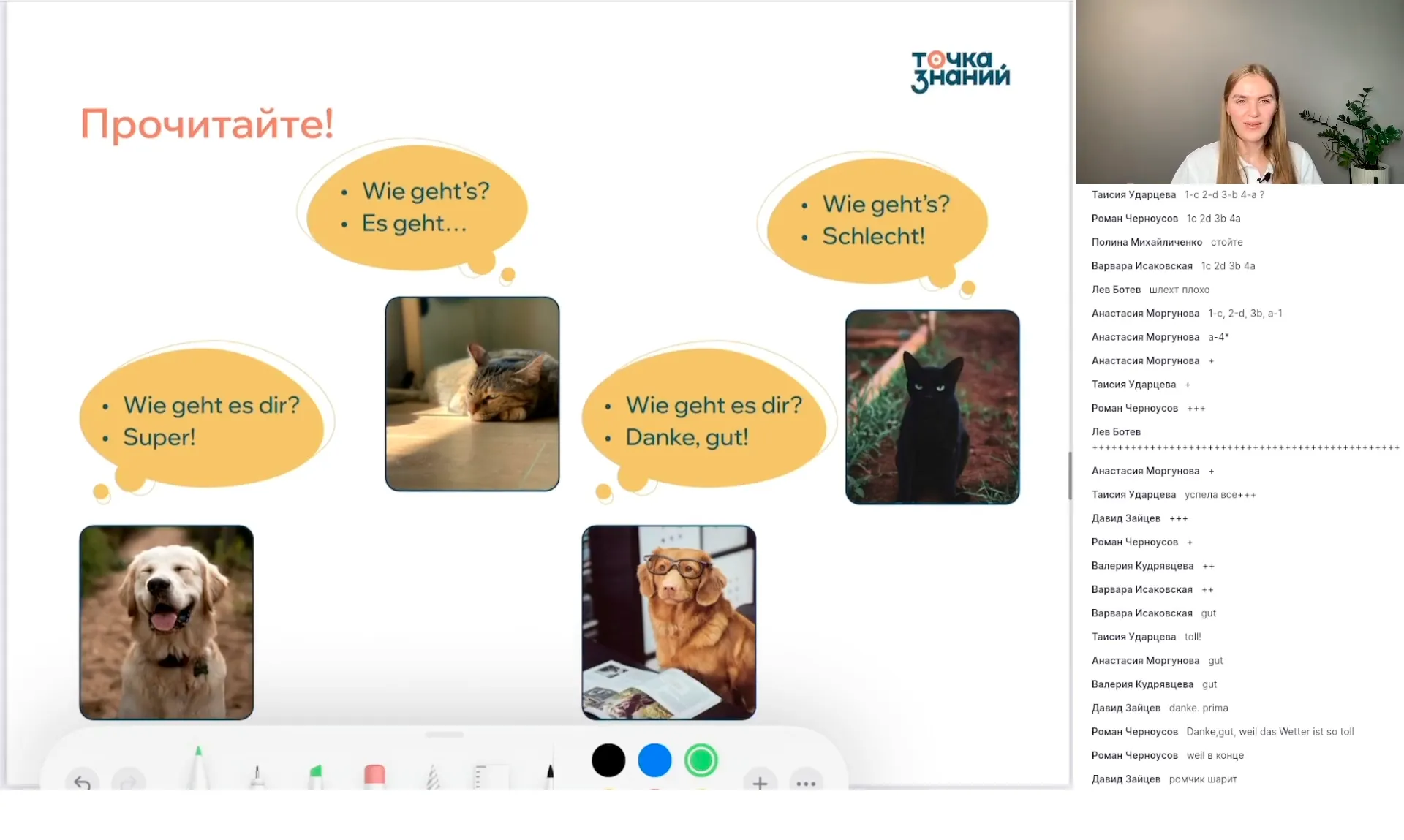 Как дела? Личные местоимения единственного числа (ich, du, er/sie/es)