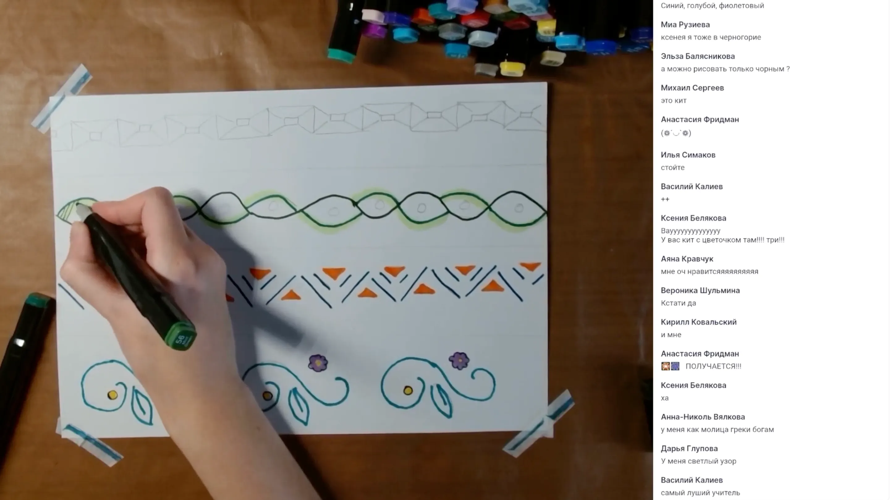 Основы рисования. Линия и ритм в орнаменте