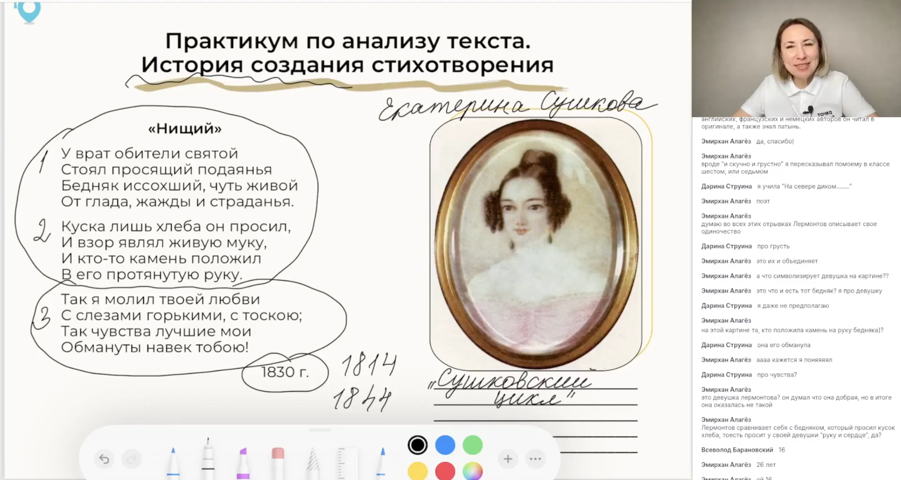 М. Ю. Лермонтов. Мотив одиночества в лирике поэта